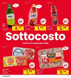 Volantino Eurospar Pagina 3: Tonno all'olio di oliva Rio Mare €9,99, Olio per friggere Friol €1,99