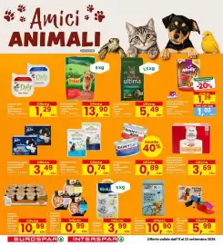 Volantino Eurospar Pagina 30: Alimento per gatto Filets gusti assortiti Sheba €0,99