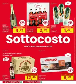 Volantino Eurospar Pagina 4: Coca Cola Original o Zero €2,49