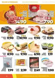 Volantino Enne Market Pagina 2: Norita salmone norvegese affumicato premium €1,99, Latte Cacio Vesuviano €9,90