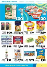Volantino Enne Market Pagina 3: Birghi - Cento Bonità Grattugiato Fresco €1,09, Parmalat panna spray €1,99