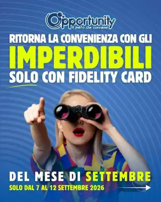 Volantino Opportunity Shop (valido fino al 12-09)