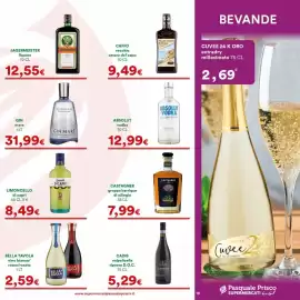 Volantino Supermercati Pasquale Prisco Pagina 19: Absolut vodka €12,99, Castagner grappa barrique di ciliegio €7,99