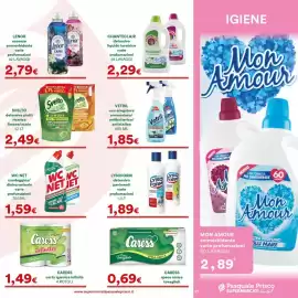 Volantino Supermercati Pasquale Prisco Pagina 21: WC NET candeggina/disincrostante €1,59, Vetril igienizzante €1,85