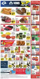 Vons weekly ad week 37 Page 1: Nabisco Family Size Nilla Wafers, Nutter Butter, Oreo, Chips Ahoy! Cookies €3,99