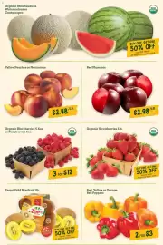 Sprouts Farmers Market weekly ad Page 5: Organic Blackberries or Raspberries €12,00, Red, Yellow or Orange Bell Peppers €3,00