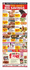 H-E-B weekly ad week 37 Page 1: H-E-B Premium White Seedless Grapes or Large Cantaloupe €1,97