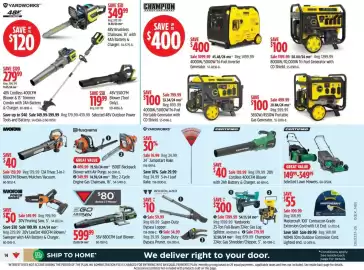 Canadian Tire flyer week 37 Page 14: Certified cordless 400cfm blower €139,99