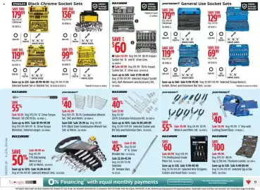 Canadian Tire flyer week 37 Page 17: Mastercraft Wrench and Pliers Set €29,99, Maximum tap & die set. titanium-coated. €99,99