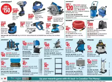 Canadian Tire flyer week 37 Page 18: Maximum auger bit set with case €40,99
