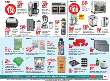 Canadian Tire flyer week 37 Page 5: Master Chef 3-Pc Cookie Sheet Set €19,99, Cascade selected dishwasher detergents €19,99