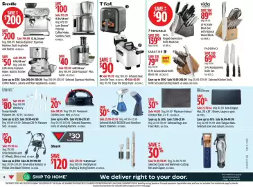 Canadian Tire flyer week 37 Page 6: T-fal Infrared Heat Zone Air Fryer. Easy Pro Deep Fryer. €99,99