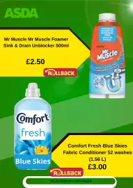 Asda leaflet week 37 Page 5: Mr Muscle sink & drain unblocker €2,50