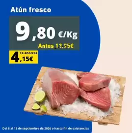 Folleto Tu Trébol Hipermercados semana 37 Página 3: Atun fresco €9,80