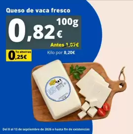 Folleto Supermercados Tu Alteza semana 37 Página 2: Queso de vaca fresco €0,82