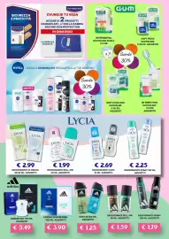 Volantino Kuadrifoglio Pagina 11: Adidas doccia assortiti €1,25, Deodorante in crema Lycia €2,99