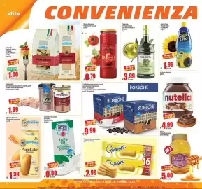 Volantino Elite settimana 37 Pagina 2: Centrale del latte di Roma Latte UHT Ps €0,89, Pavesini €2,99