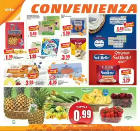 Volantino Elite settimana 37 Pagina 4: Fesa di Tacchino al Forno Snello €1,49, Galbani Santa Lucia Mozzarella €1,99