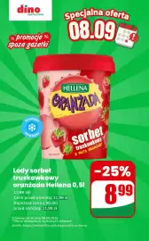 Dino gazetka Strona 1: Lody sorbet truskawkowy oranżada Hellena €8,99