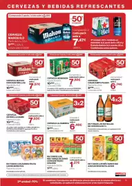 Catálogo Supercor Página 19: Cruzcampo Pilsen €6,74, Mahou cerveza cinco estrellas €7,57