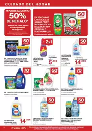 Catálogo Supercor Página 24: Somat lavavajillas en gel limón €5,40, Colon detergente gel azul €14,09