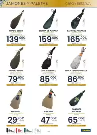 Catálogo Makro Página 49: Sierra de Azuaga jamón de cebo €159,00, Finca Trabacuartos paleta de cebo €86,50