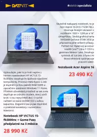 Datart leták Strana 2: Notebook Acer Aspire 16 €23.490,00