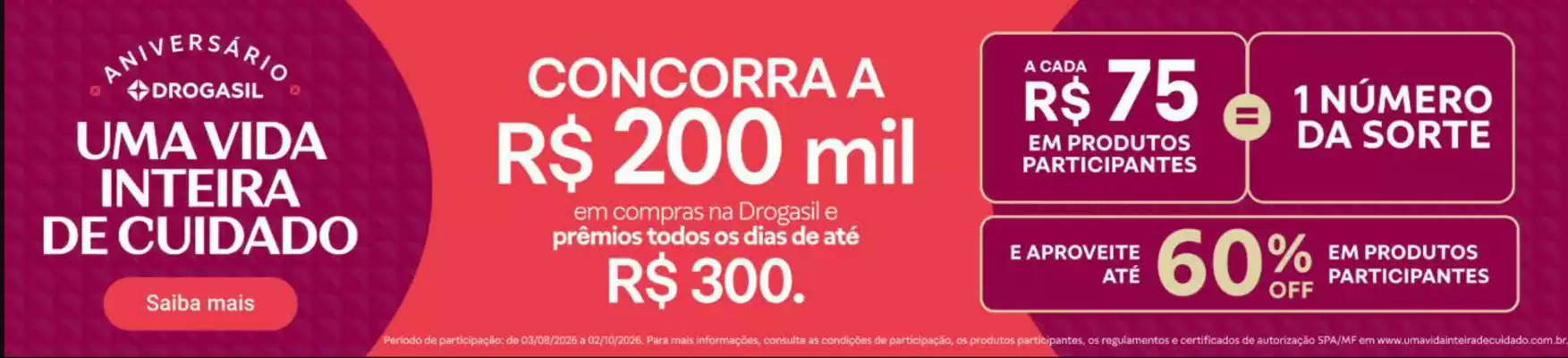 Drogasil (válido até 14-09)
