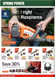 Total Tools catalogue Page 12: HUMMINGBIRD Garden Headband €46,95, Husqvarna 450 Max 40V Leaf Blower €989,00