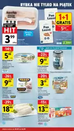 Intermarche gazetka tydzień 37 Strona 16: Łosoś norweski SUEMPOL €5,00, Morszczuk SUPERFISH filet bez skóry €3,99