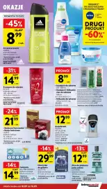 Intermarche gazetka tydzień 37 Strona 33: Tampony O.B. PRO COMFORT €14,99, Żel pod prysznic ADIDAS €8,99