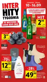Intermarche gazetka tydzień 37 Strona 6: Sztyblety damskie €49,99, Żel pod prysznic DOVE €12,99