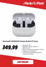 Media Markt gazetka Strona 9: Słuchawki Samsung Galaxy Buds3 Fe szary €349,99