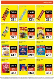 Booker Wholesale brochure Page 11: Nestle shreddies €3,25, Kellogg's pokemon €10,65