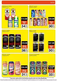Booker Wholesale brochure Page 17: Jack Daniel's Coca-Cola €15,99, Bacardi Coca-Cola Absolut Vodka Sprite €14,99