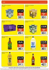 Booker Wholesale brochure Page 22: Strongbow €11,99, Inches Reserve Premium Apple Cider €9,49