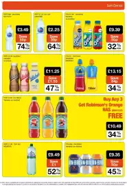 Booker Wholesale brochure Page 3: Oasis soft drinks €9,39, Lucozade Sport €13,15