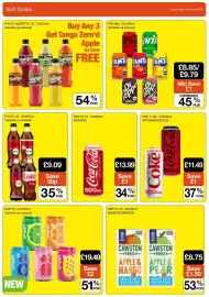 Booker Wholesale brochure Page 4: Tango Zero'd Apple €1,30, Cawston press apple & mango €8,75