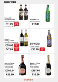 Booker Wholesale brochure Page 4: Erdinger Weis Non Alcoholic €13,79, Legaris verdejo/roble €35,99