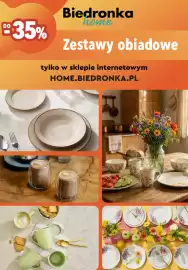 Biedronka gazetka Strona 1: Zestaw obiadowy Biedronka Home, Zestaw obiadowy w kwiaty Biedronka Home