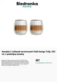 Biedronka gazetka Strona 4: Komplet 2 szklanek termicznych Vialli Design Tulip, 250 ml, z podwójną ścianką €49,99
