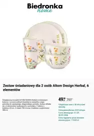 Biedronka gazetka Strona 5: Zestaw śniadaniowy dla 2 osób Altom Design Herbal, 6 elementów €49,99
