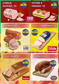 Hale Banacha gazetka Strona 3: Kiełbasa Śląska Kraina Wędlin Duda €45,99, Tort z foie gras Sokołów €19,99