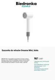 Biedronka gazetka Strona 10: Suszarka do włosów Dreame Mini, biała €96,00