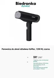 Biedronka gazetka Strona 5: Parownica do ubrań składana Hoffen, 1200 W, czarna €59,90