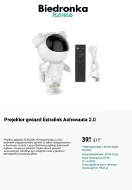 Biedronka gazetka Strona 8: Projektor gwiazd Extralink Astronauta 2.0 €39,99