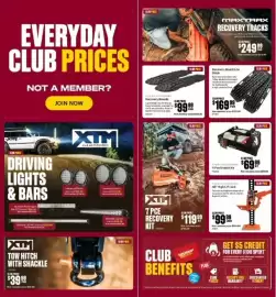 SuperCheap Auto catalogue Page 21: KTM 4-4 Accessories 4 Pce Snatch Kit €69,99, Recovery Boards €99,99