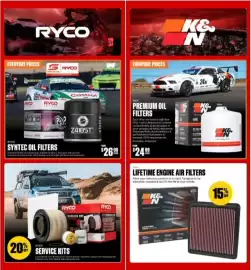 SuperCheap Auto catalogue Page 8: K&N Lifetime Engine Air Filters, Ryco Service Kits