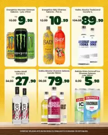 Catálogo Unicompra Página 3: Vodka absolut tradicional €89,90, Energético Baly Diversos Sabores €10,99