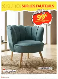 Catalogue Conforama page 20: FAUTEUIL COQUILLAGE €99,00